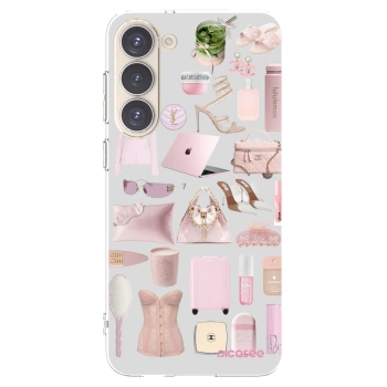 Picasee silikónový prehľadný obal pre Samsung Galaxy S23+ 5G - Glam Babe