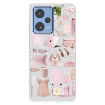 Picasee silikónový prehľadný obal pre Xiaomi Redmi Note 12 Pro 5G - Glam Babe