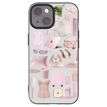 Picasee silikónový čierny obal pre Apple iPhone 15 - Glam Babe