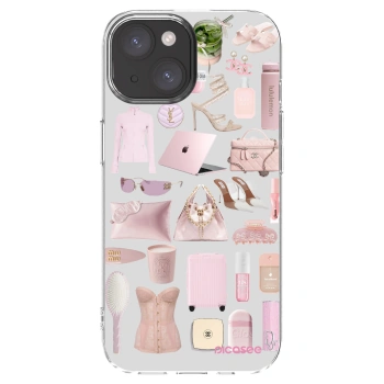 Picasee silikónový prehľadný obal pre Apple iPhone 15 - Glam Babe