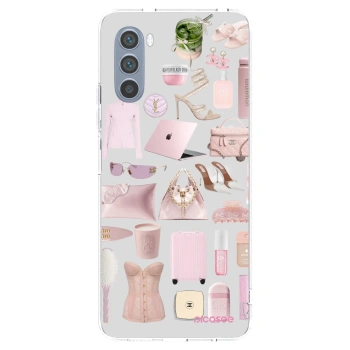 Picasee silikónový prehľadný obal pre Motorola Moto G62 - Glam Babe
