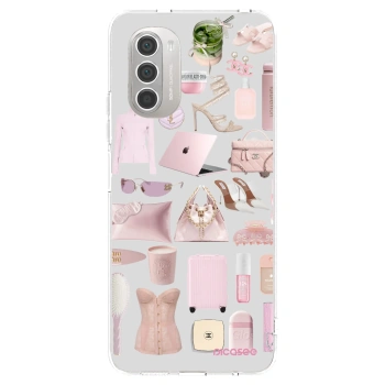 Picasee silikónový prehľadný obal pre Motorola Moto G51 - Glam Babe