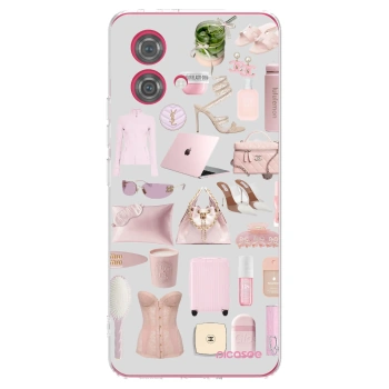 Picasee silikónový prehľadný obal pre Motorola Moto G84 5G - Glam Babe