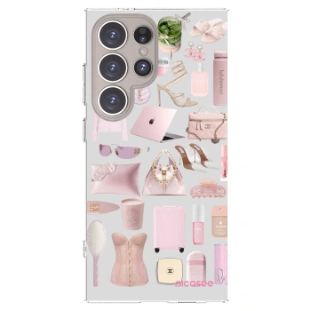 Picasee silikónový prehľadný obal pre Samsung Galaxy S24 Ultra S928B 5G - Glam Babe