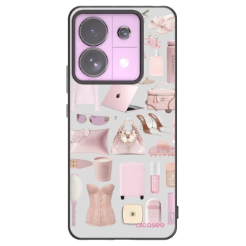 Picasee silikónový čierny obal pre Xiaomi Redmi Note 13 Pro 5G - Glam Babe