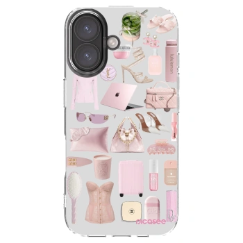 Picasee silikónový prehľadný obal pre Apple iPhone 16 - Glam Babe