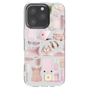 Picasee silikónový prehľadný obal pre Apple iPhone 16 Pro - Glam Babe