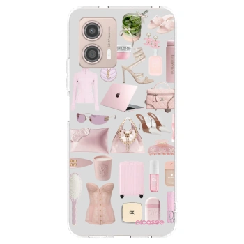 Picasee silikónový prehľadný obal pre Motorola Moto G53 5G - Glam Babe