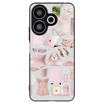 Picasee silikónový čierny obal pre Xiaomi Redmi 13 4G - Glam Babe