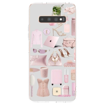 Picasee silikónový prehľadný obal pre Samsung Galaxy S10 Plus G975 - Glam Babe