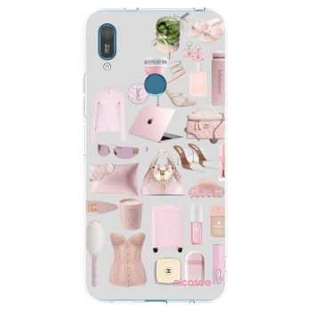 Picasee silikónový prehľadný obal pre Huawei Y7 2019 - Glam Babe