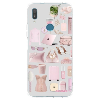 Picasee silikónový prehľadný obal pre Huawei Y6 2019 - Glam Babe