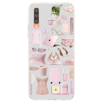 Picasee silikónový prehľadný obal pre Samsung Galaxy A70 A705F - Glam Babe