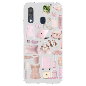 Picasee silikónový prehľadný obal pre Samsung Galaxy A40 A405F - Glam Babe