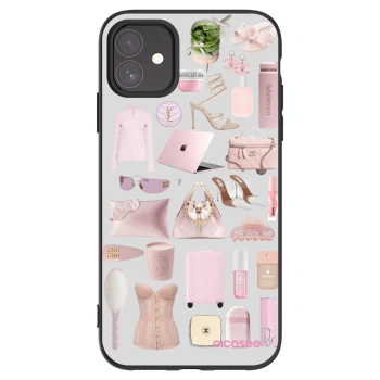 Picasee silikónový čierny obal pre Apple iPhone 11 - Glam Babe