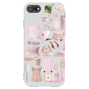 Picasee silikónový prehľadný obal pre Apple iPhone 8 - Glam Babe