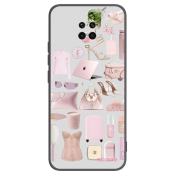 Picasee silikónový čierny obal pre Xiaomi Redmi Note 9 Pro - Glam Babe