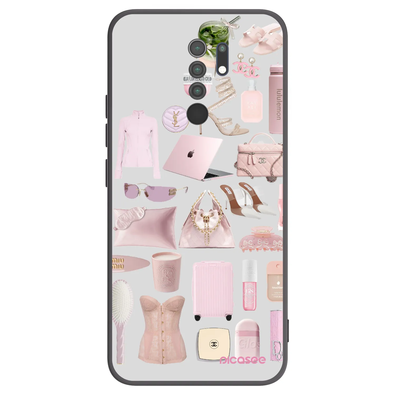 Picasee silikónový čierny obal pre Xiaomi Redmi 9 - Glam Babe