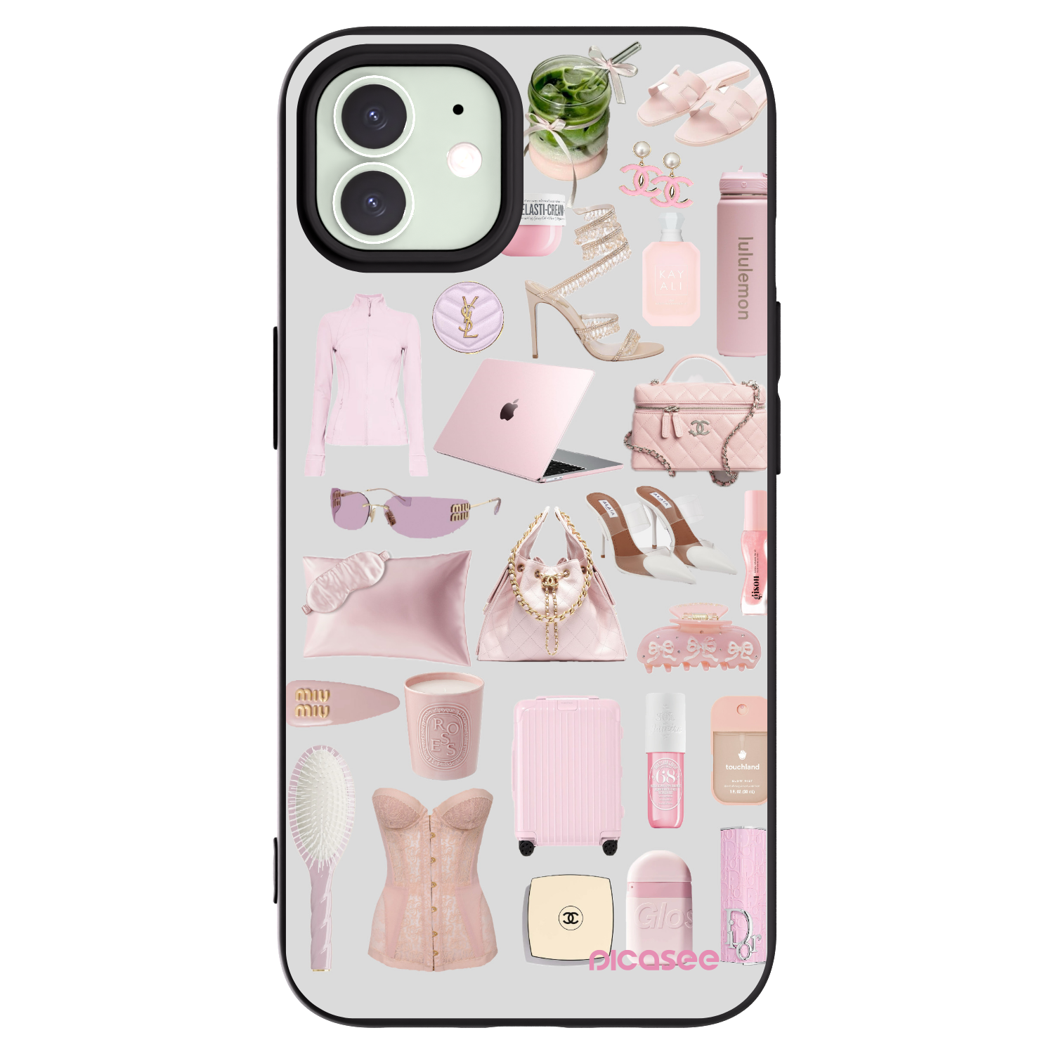 Picasee silikónový čierny obal pre Apple iPhone 12 - Glam Babe