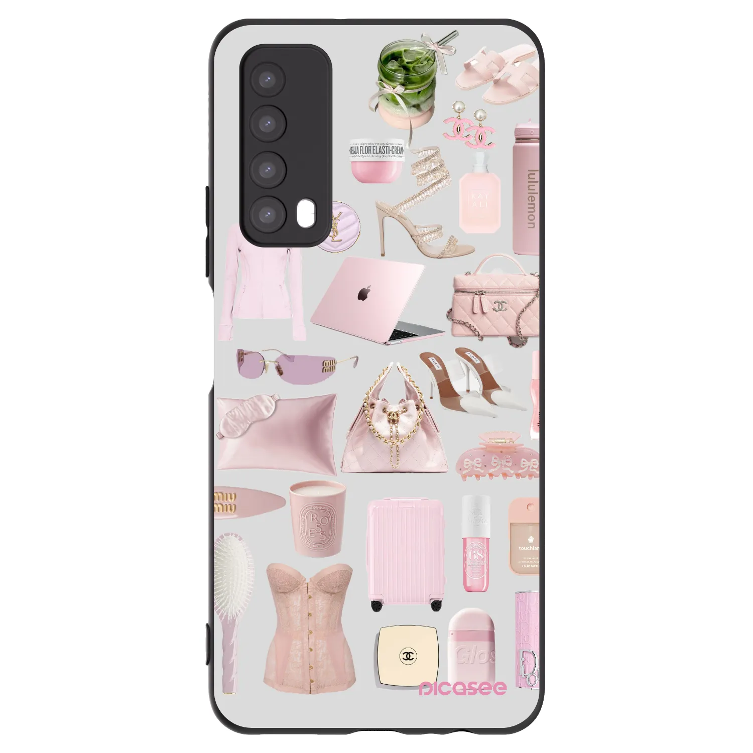 Picasee silikónový čierny obal pre Huawei P Smart 2021 - Glam Babe
