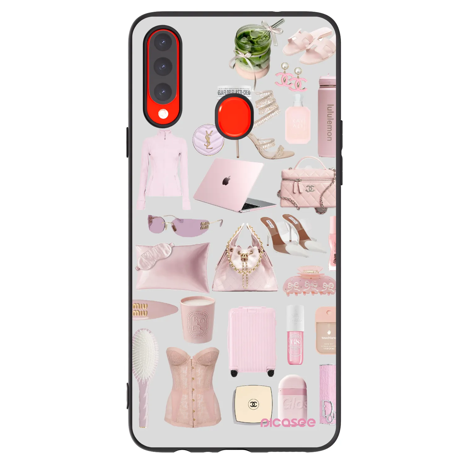 Picasee silikónový čierny obal pre Samsung Galaxy A20s - Glam Babe