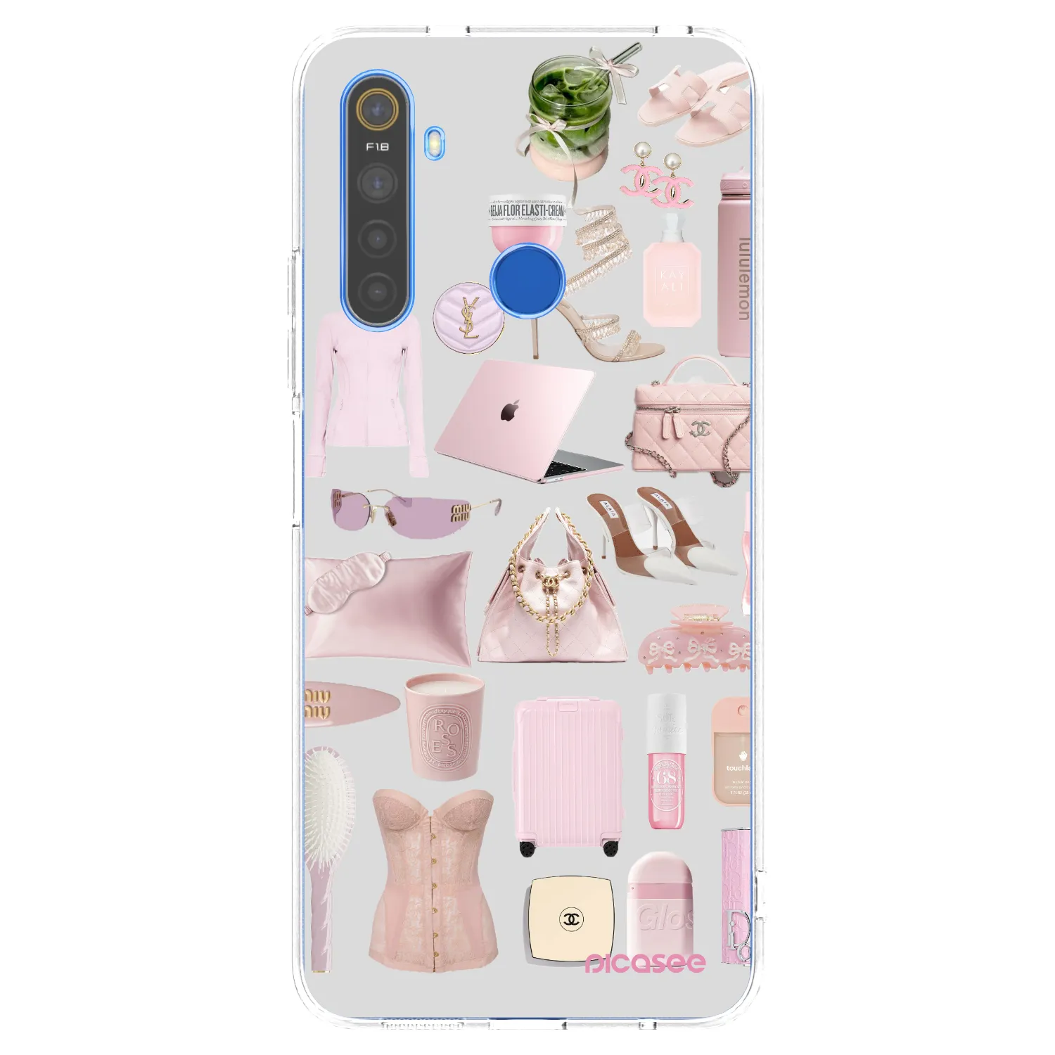 Picasee silikónový prehľadný obal pre Realme 5 - Glam Babe