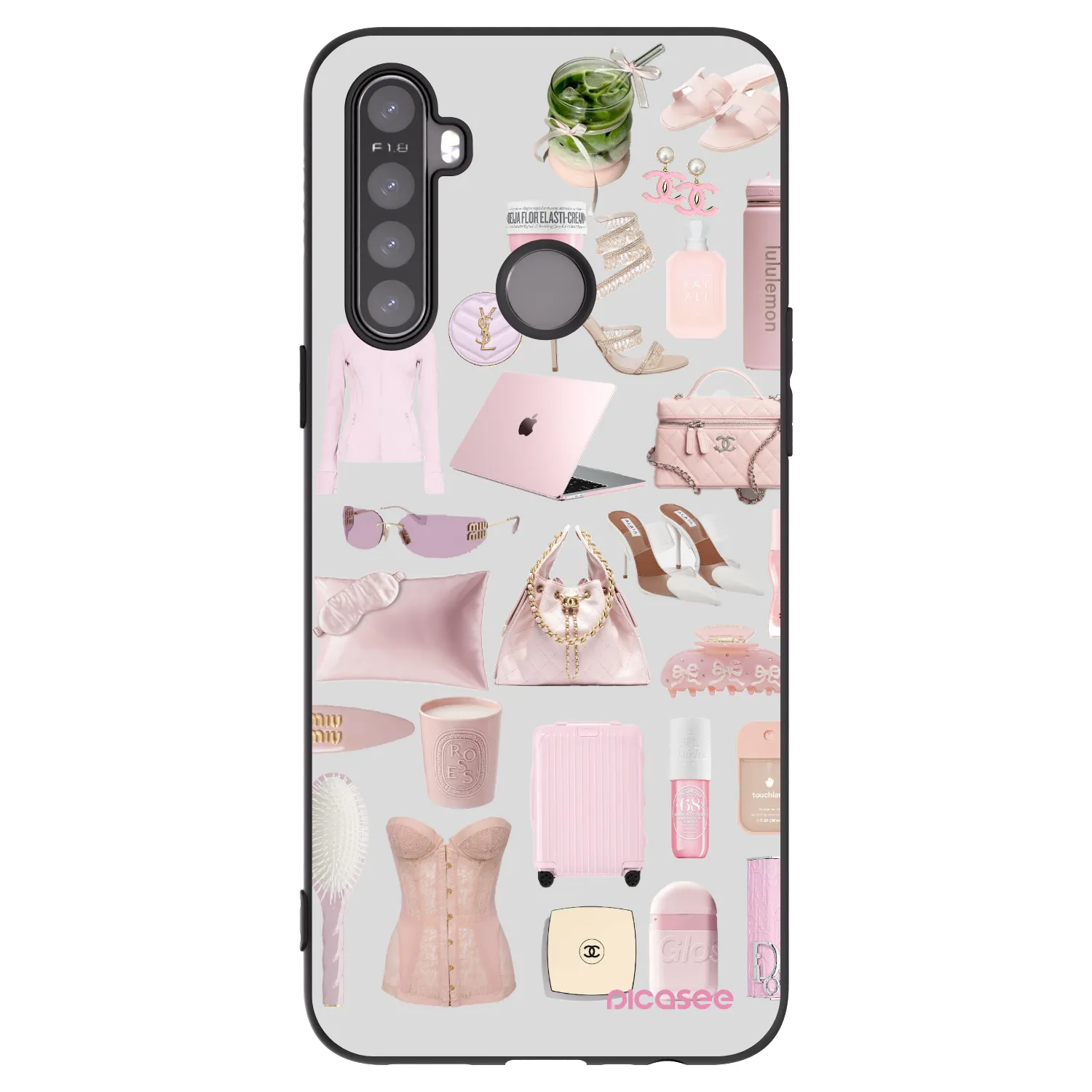 Picasee silikónový čierny obal pre Realme 5 - Glam Babe