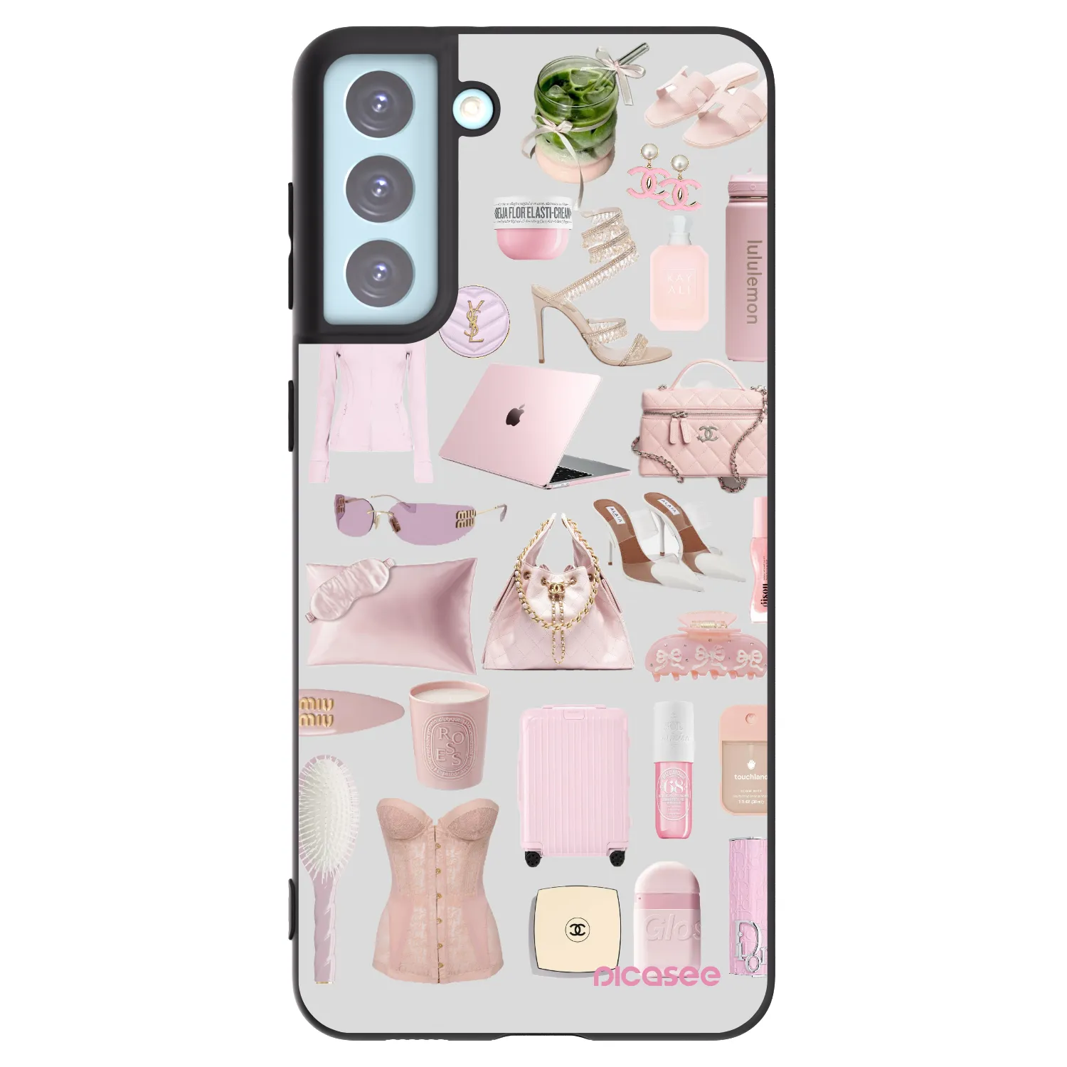Picasee silikónový čierny obal pre Samsung Galaxy S21+ 5G G996F - Glam Babe