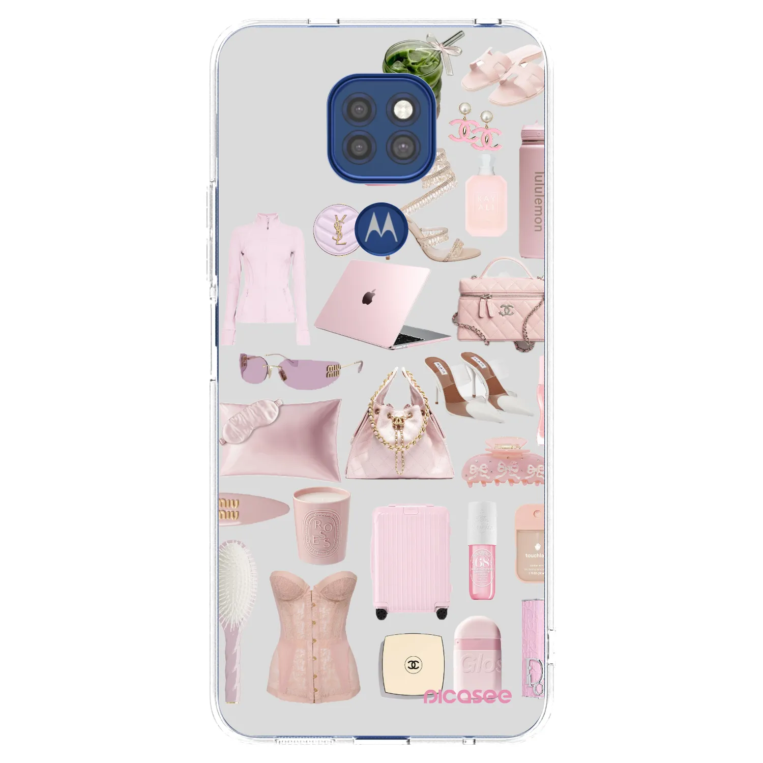 Silikónový prehľadný obal pre Motorola Moto G9 Play - Glam Babe