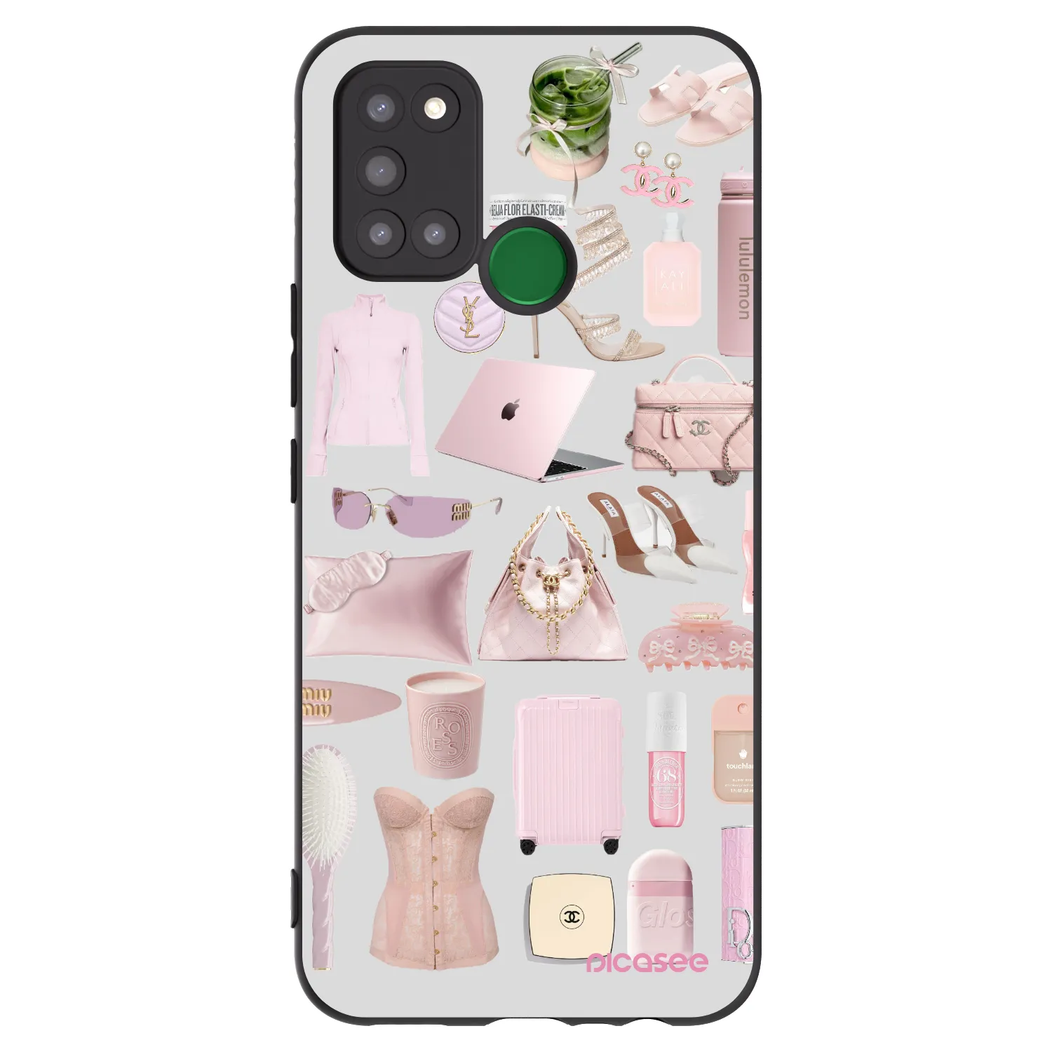 Picasee silikónový čierny obal pre Realme 7i - Glam Babe