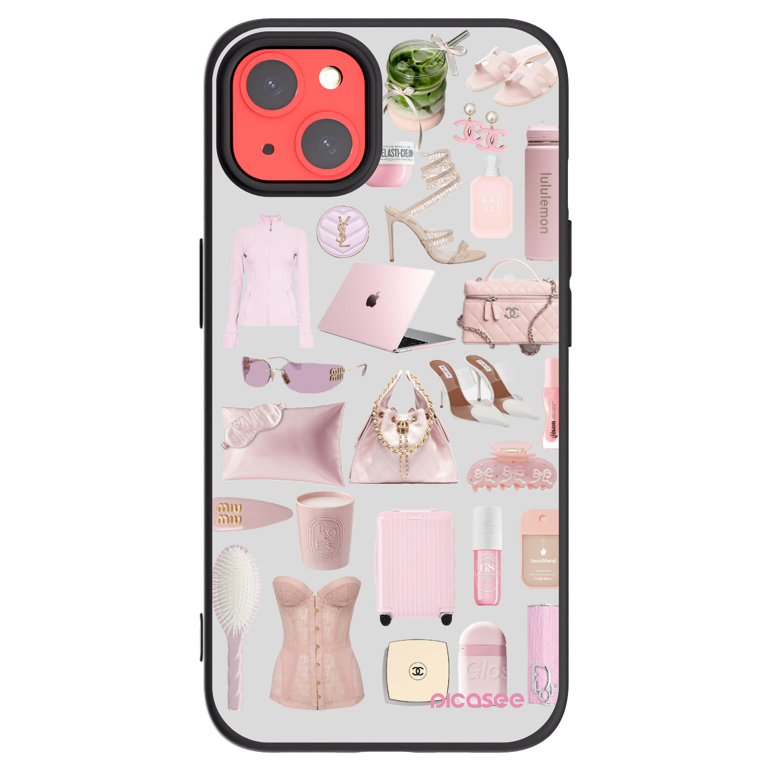 Silikónový čierny obal pre Apple iPhone 13 - Glam Babe