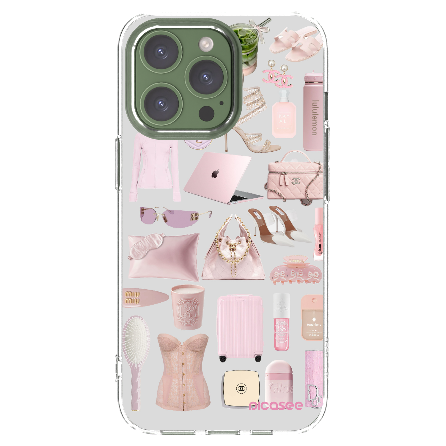 Picasee silikónový prehľadný obal pre Apple iPhone 13 Pro - Glam Babe
