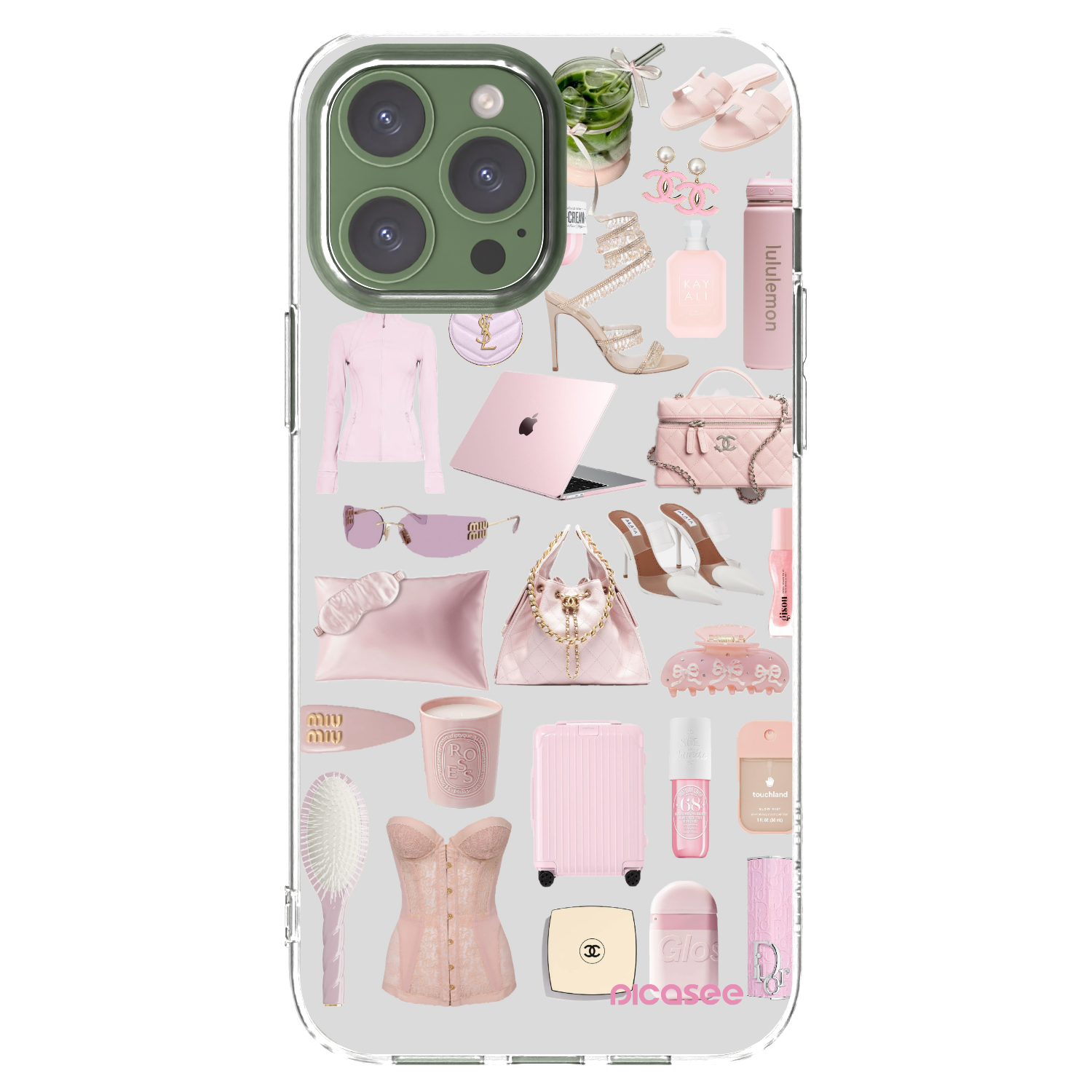 Silikónový prehľadný obal pre Apple iPhone 13 Pro Max - Glam Babe