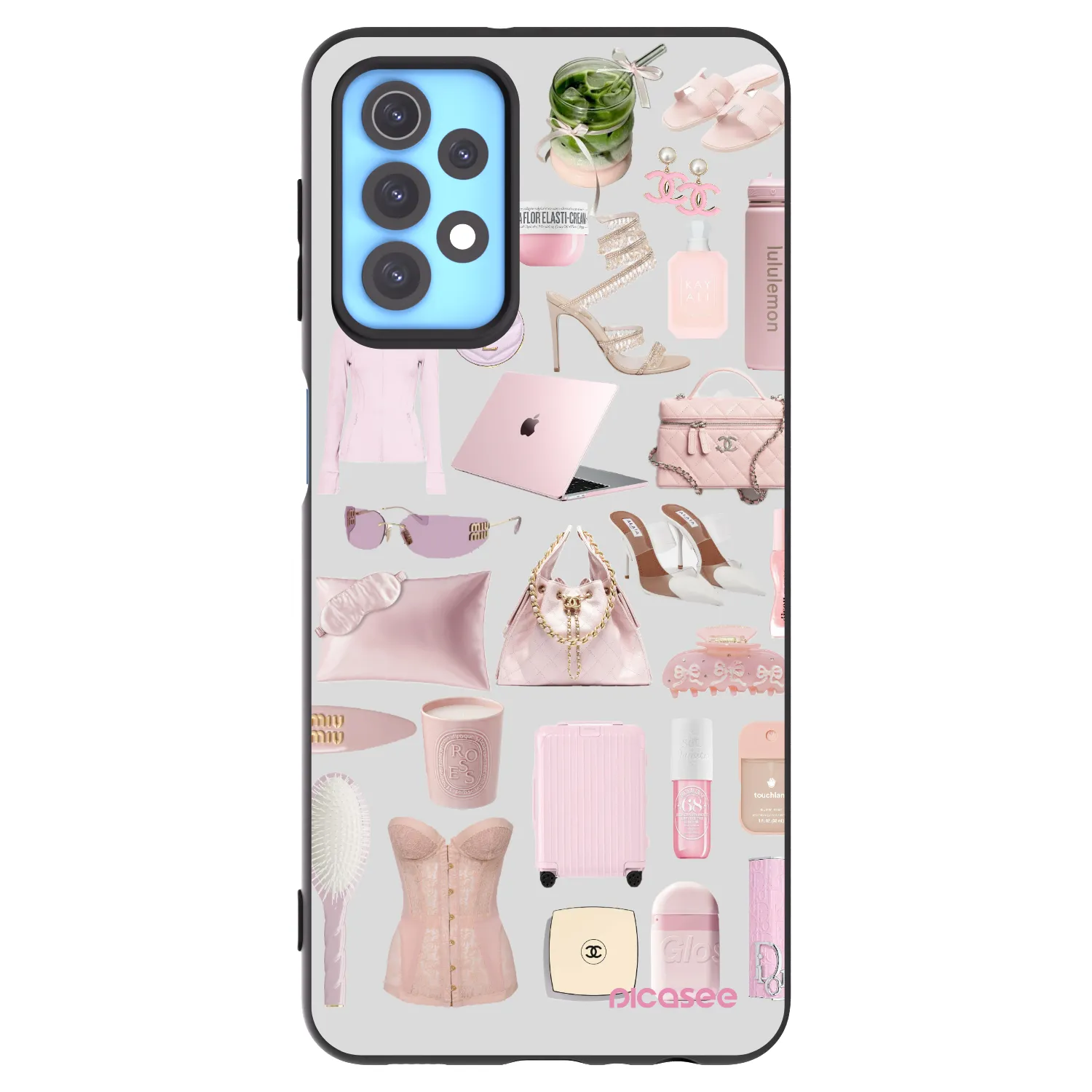 Picasee silikónový čierny obal pre Samsung Galaxy A32 4G SM-A325F - Glam Babe
