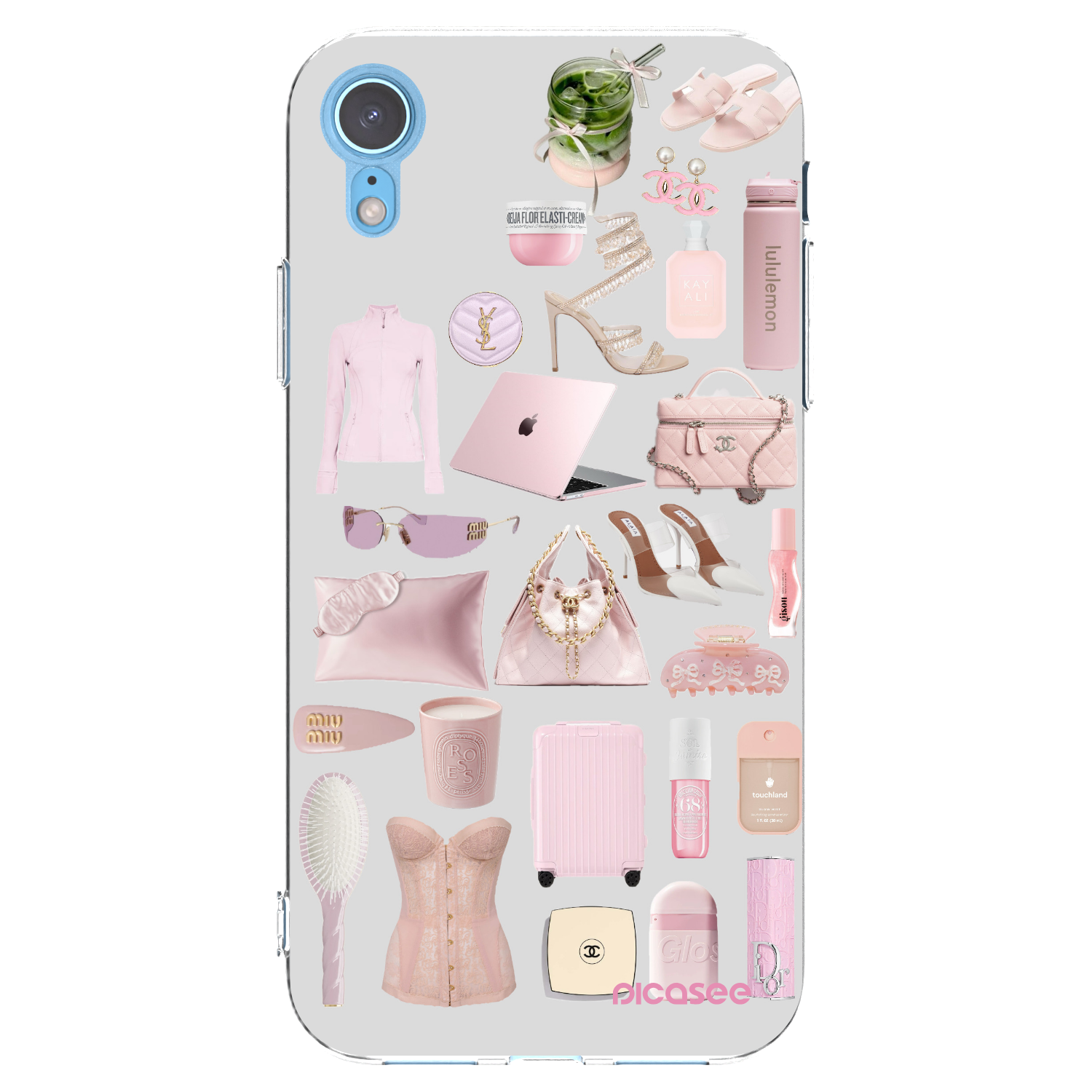 Picasee silikónový prehľadný obal pre Apple iPhone XR - Glam Babe