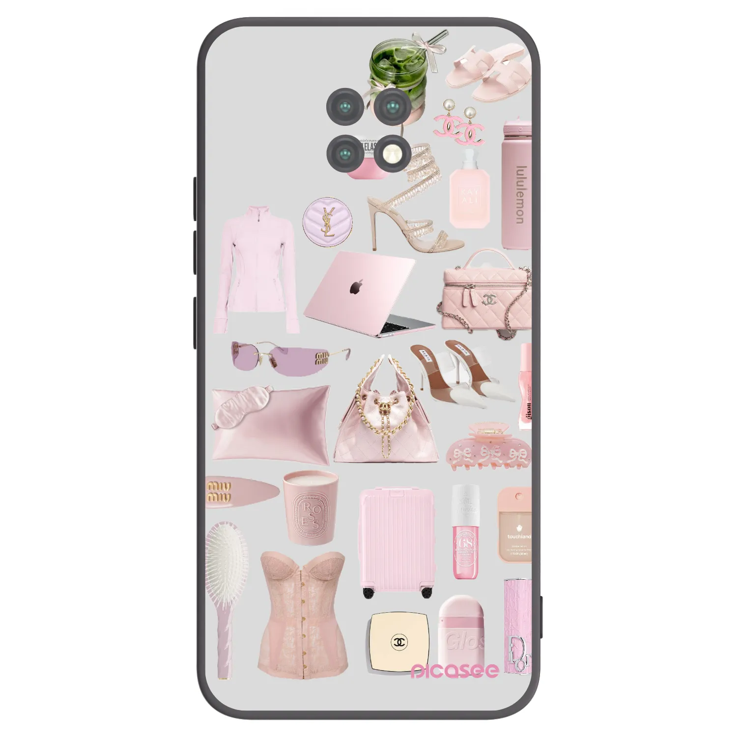 Picasee silikónový čierny obal pre Xiaomi Redmi Note 9T - Glam Babe