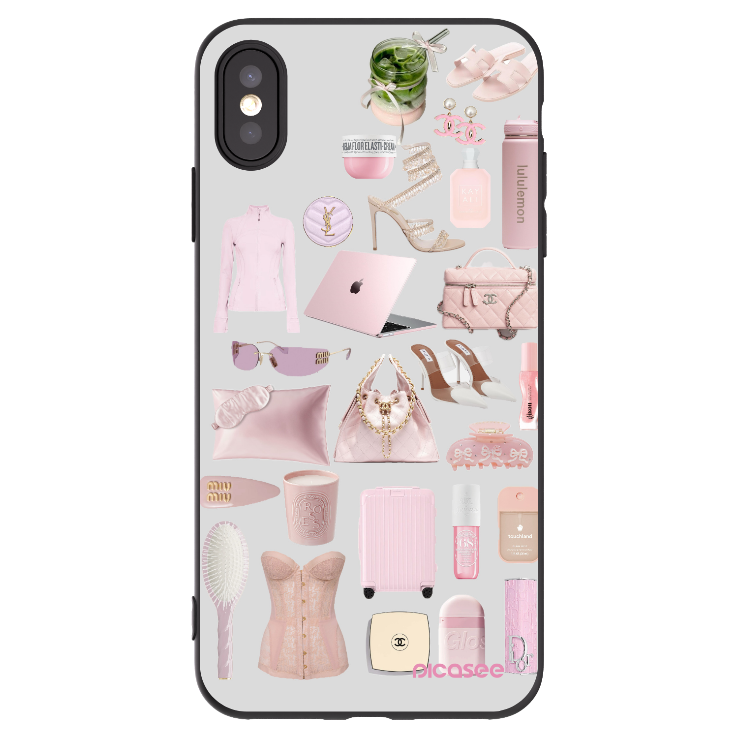 Picasee silikónový čierny obal pre Apple iPhone XS Max - Glam Babe