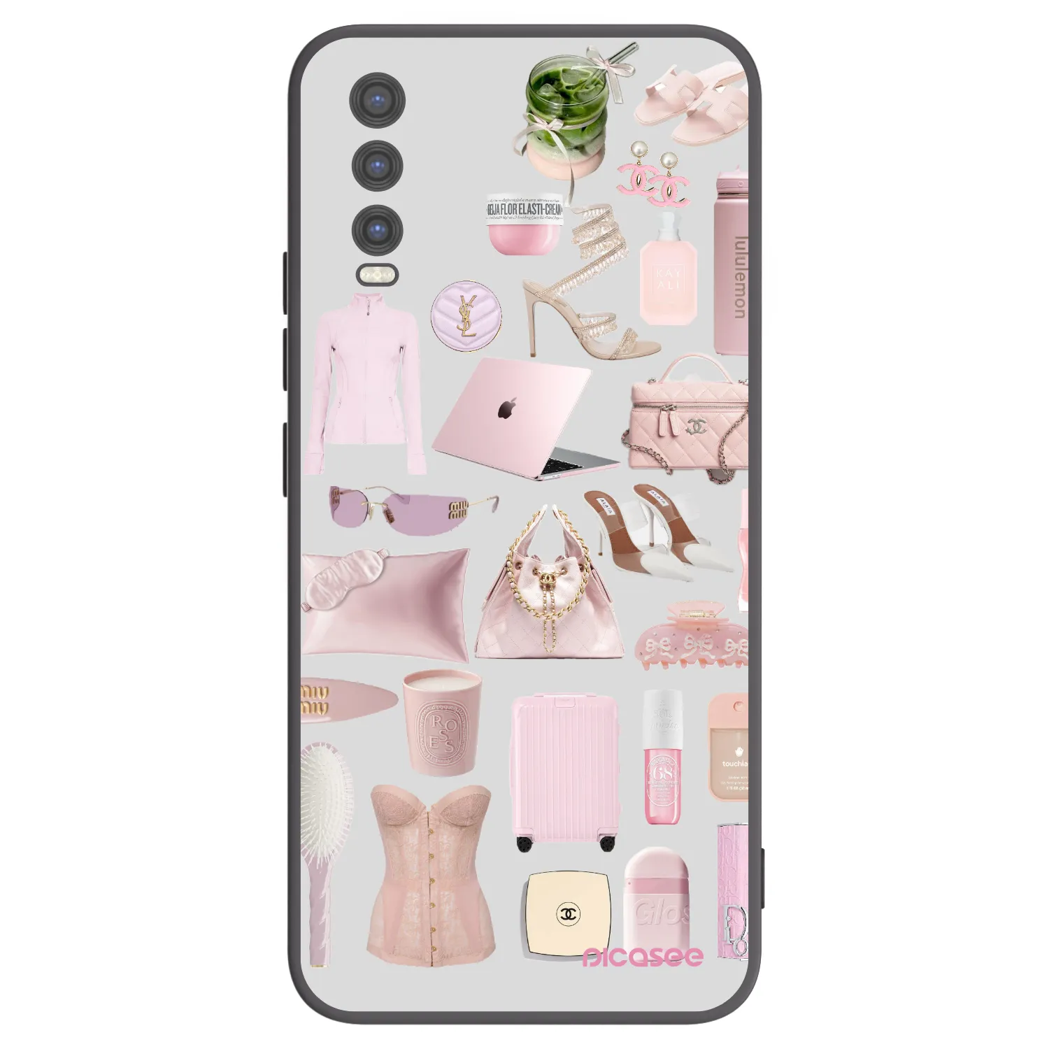 Picasee silikónový čierny obal pre Vivo Y20s - Glam Babe