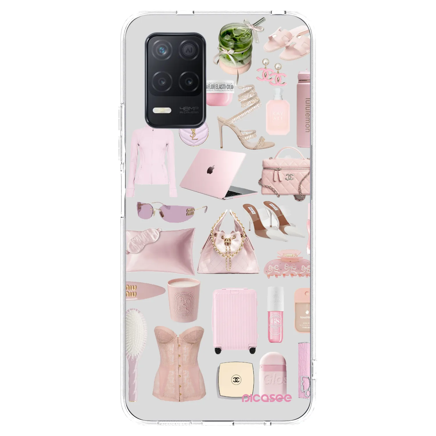 Picasee silikónový prehľadný obal pre Realme 8 5G - Glam Babe