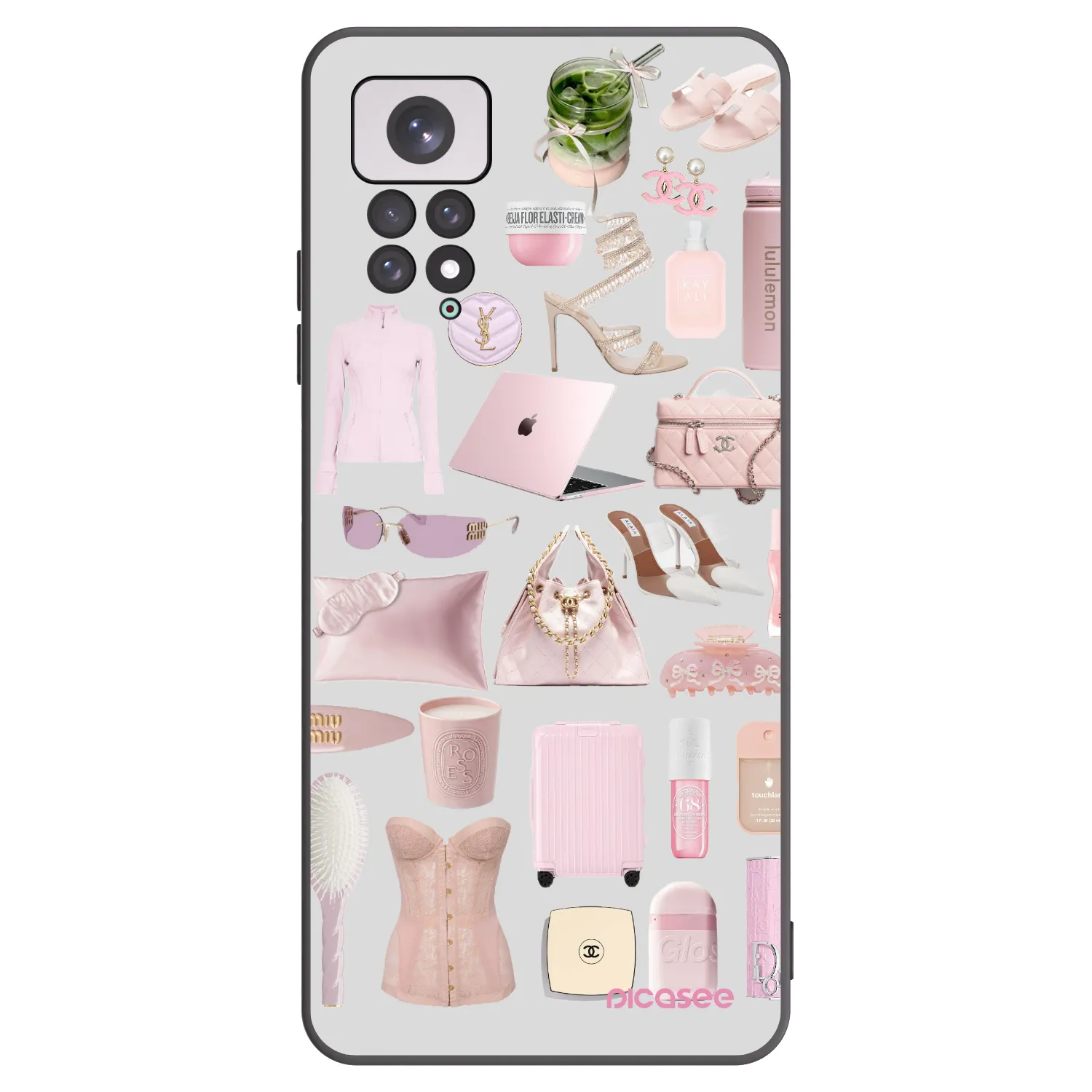 Picasee silikónový čierny obal pre Xiaomi Redmi Note 11 - Glam Babe