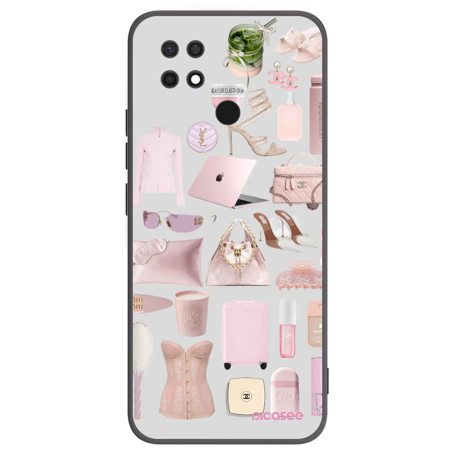 Picasee silikónový čierny obal pre Xiaomi Redmi 10C - Glam Babe