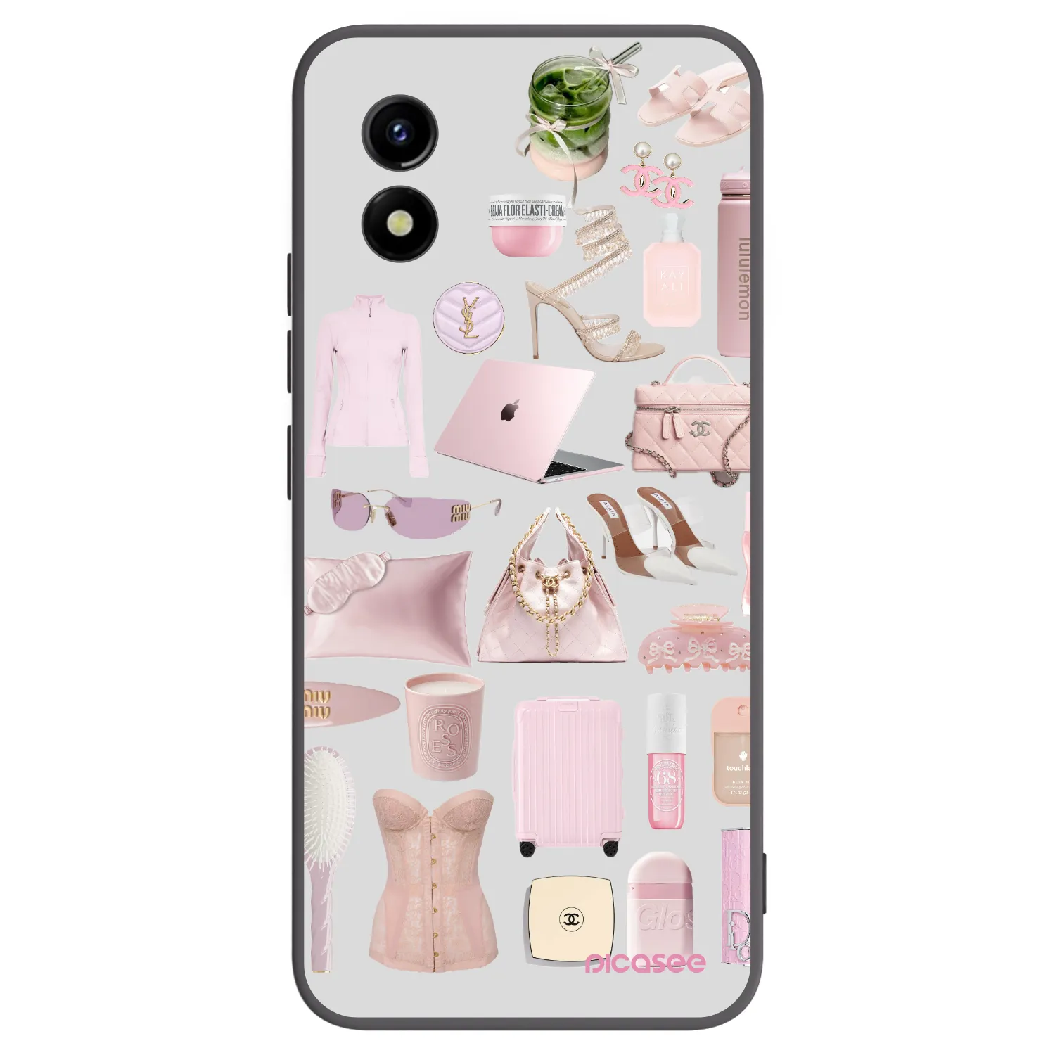 Picasee silikónový čierny obal pre Vivo Y01 - Glam Babe