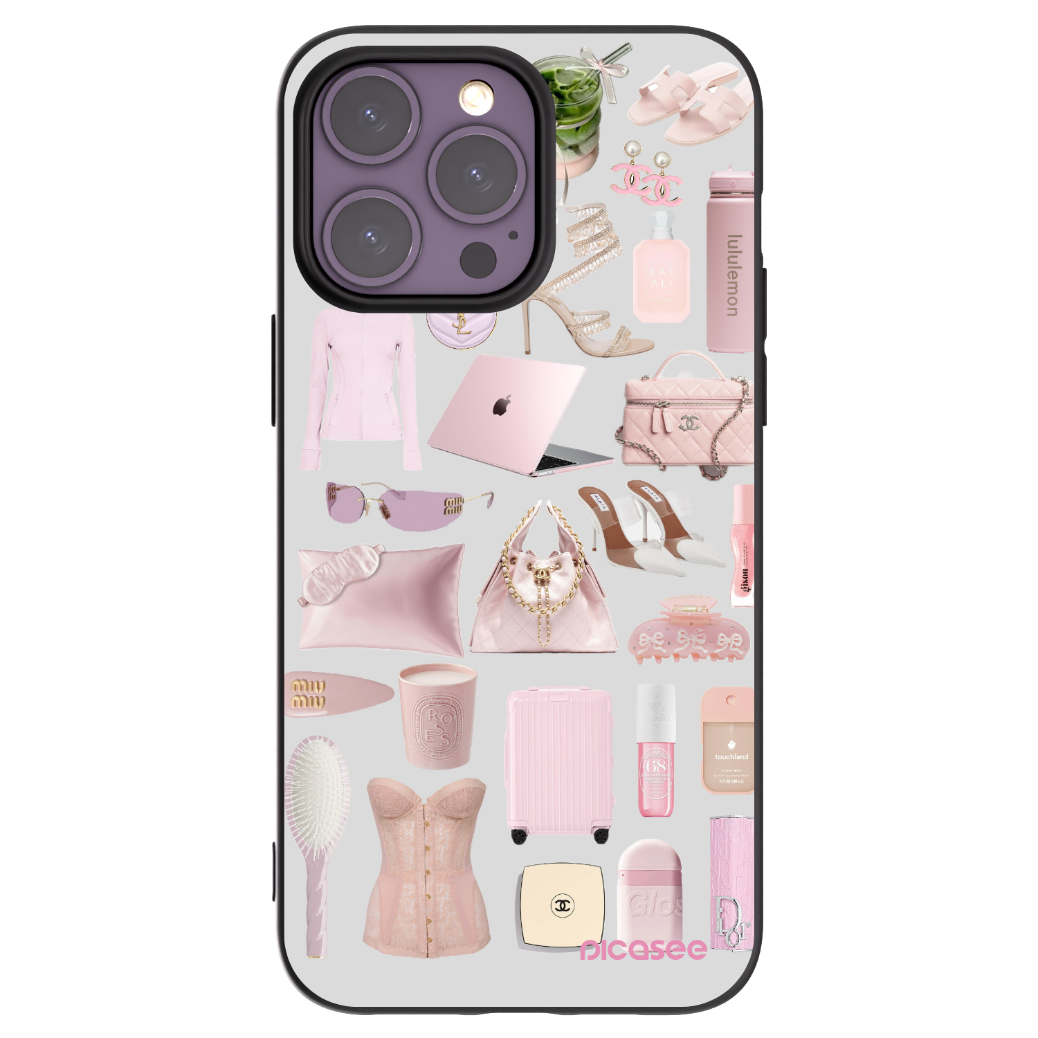 Picasee silikónový čierny obal pre Apple iPhone 14 Pro Max - Glam Babe
