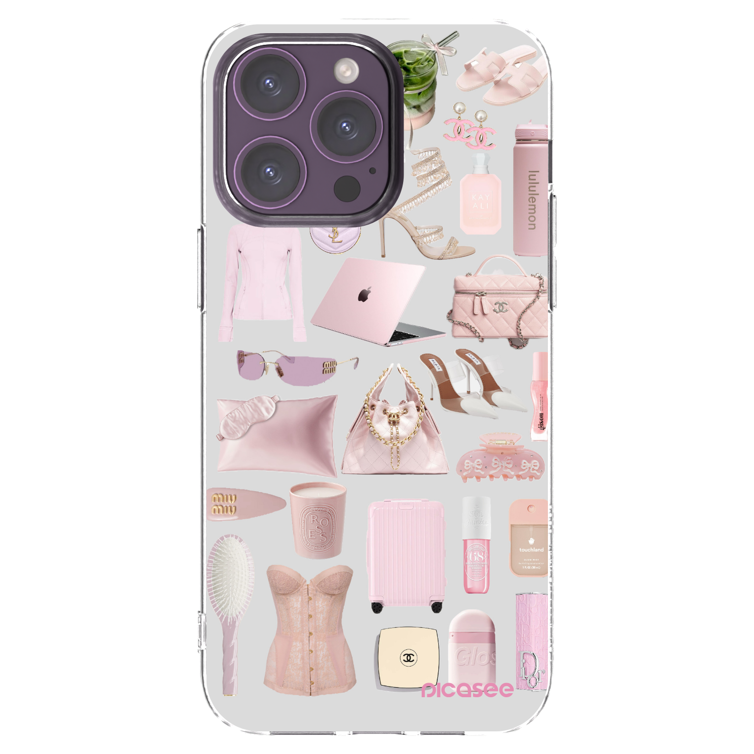 Picasee silikónový prehľadný obal pre Apple iPhone 14 Pro Max - Glam Babe