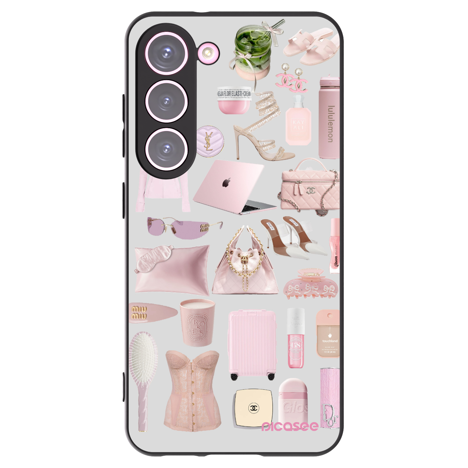 Silikónový čierny obal pre Samsung Galaxy S23 5G - Glam Babe