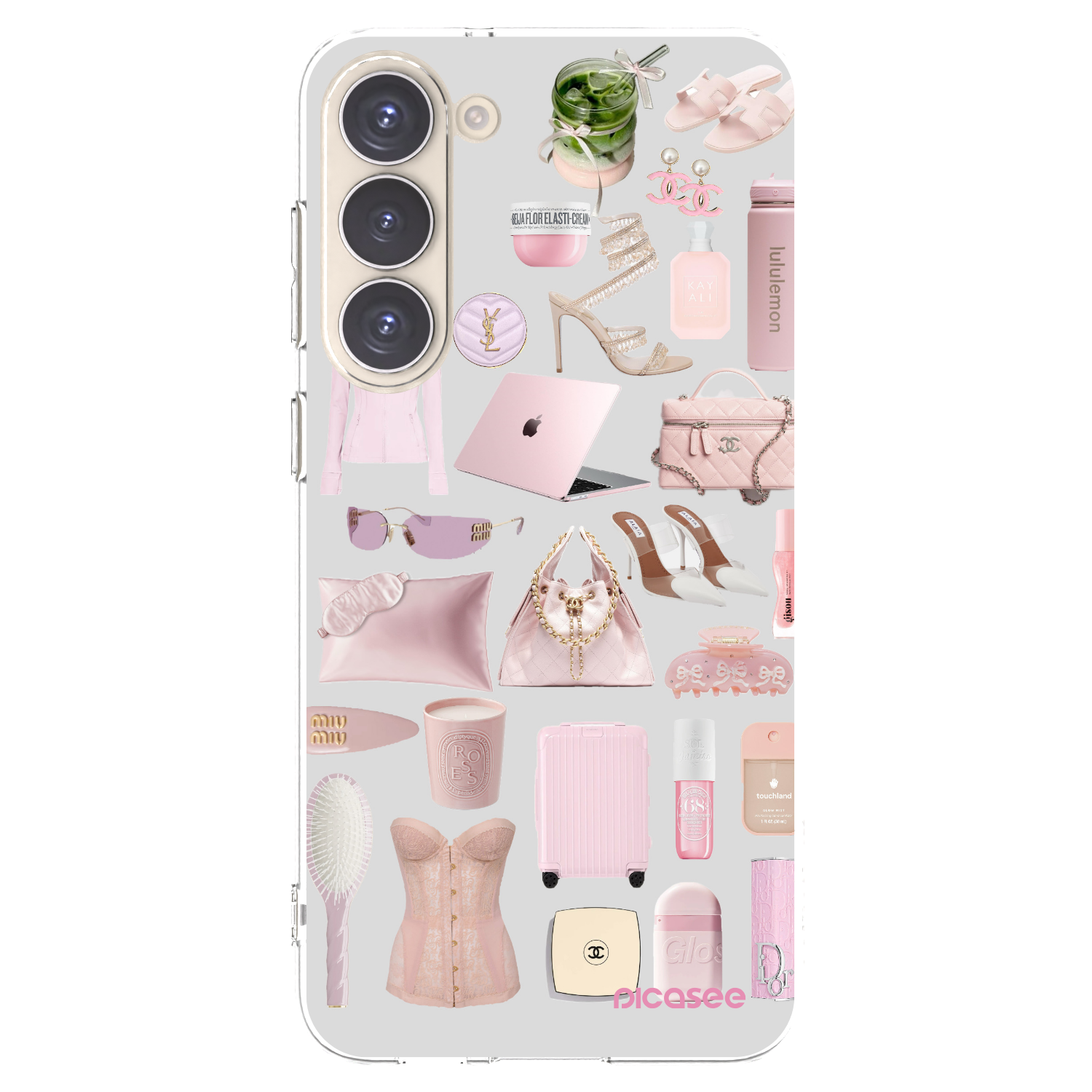 Picasee silikónový prehľadný obal pre Samsung Galaxy S23+ 5G - Glam Babe
