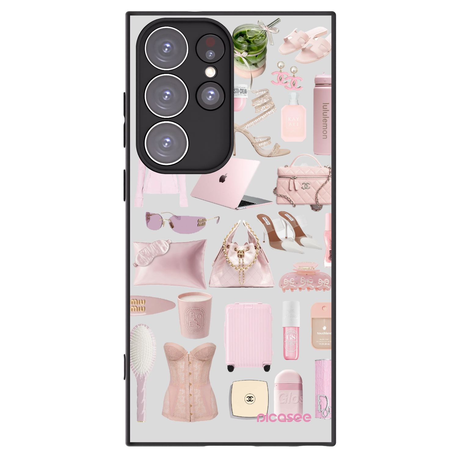 Picasee silikónový čierny obal pre Samsung Galaxy S23 Ultra 5G - Glam Babe