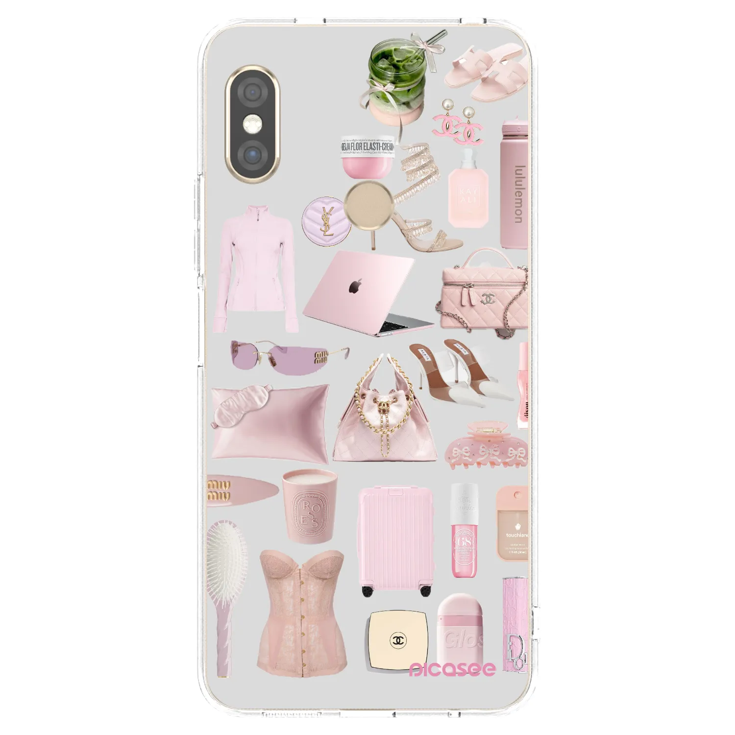 Picasee silikónový prehľadný obal pre Xiaomi Redmi Note 5 Global - Glam Babe