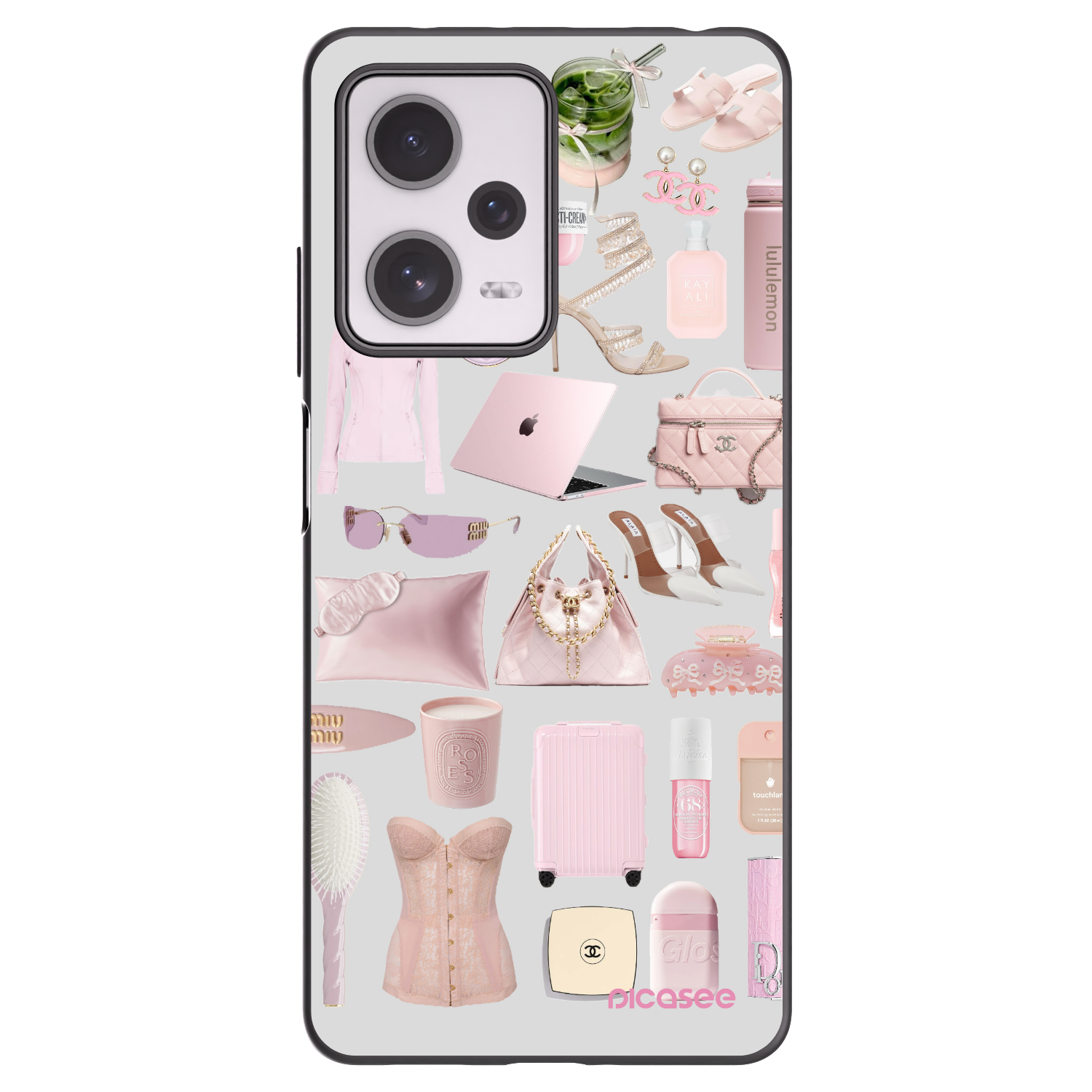 Picasee silikónový čierny obal pre Xiaomi Redmi Note 12 Pro+ 5G - Glam Babe