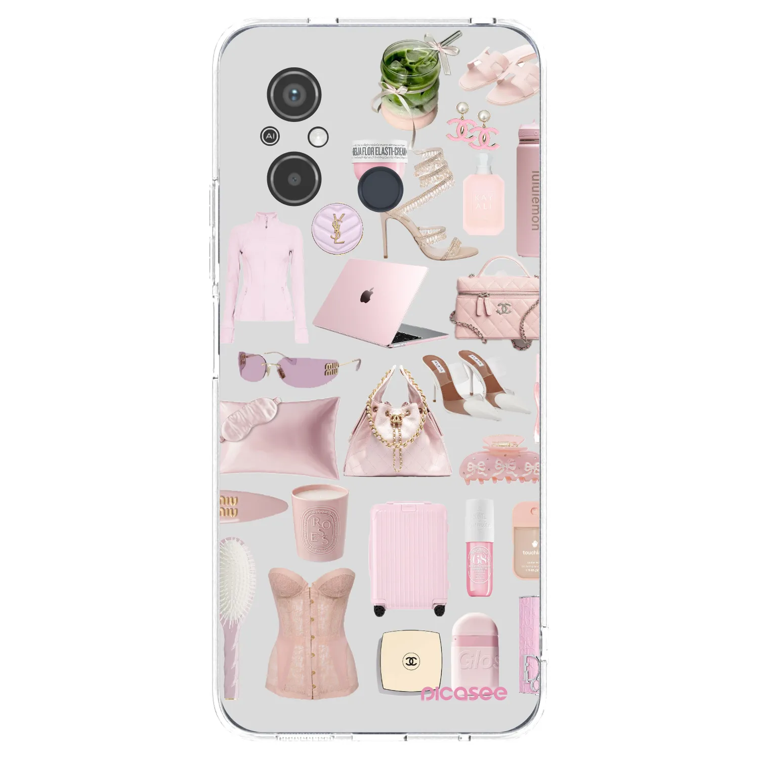 Picasee silikónový prehľadný obal pre Xiaomi Redmi 12C - Glam Babe